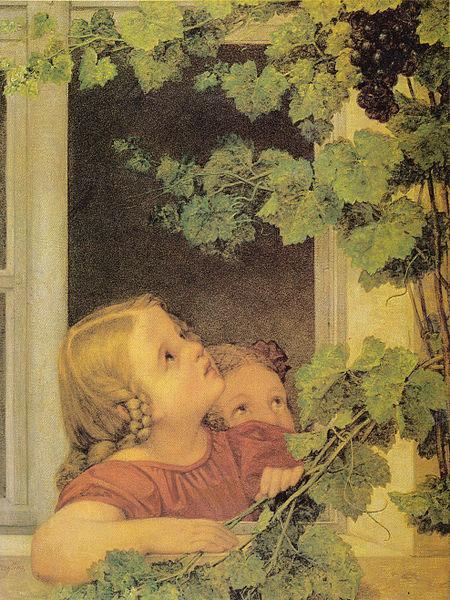 Georg Friedrich Kersting Kinder am Fenster oil painting image